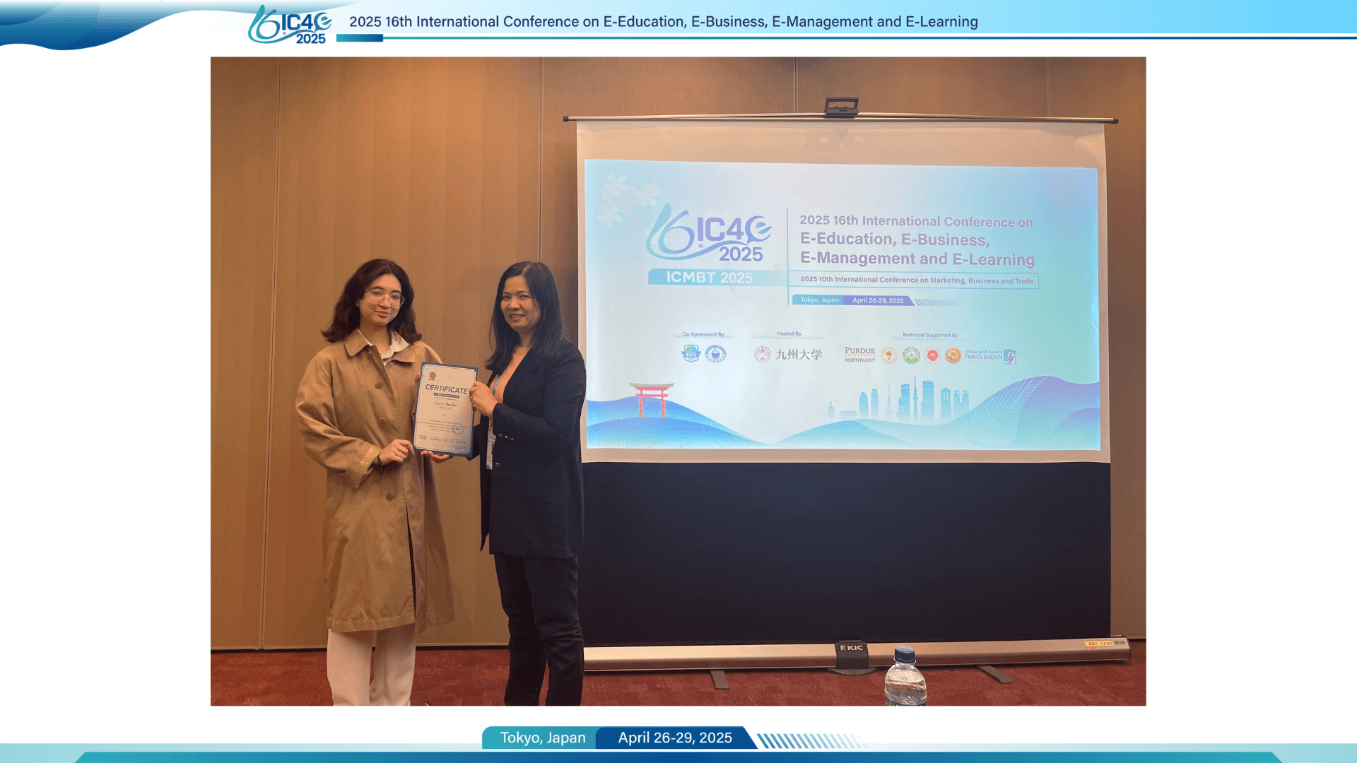 Best Presentation Award Winner - Onsite Session 9